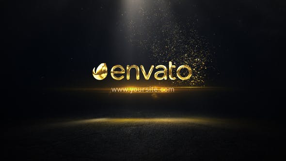 Gold Particles Logo - Videohive Download 23331041