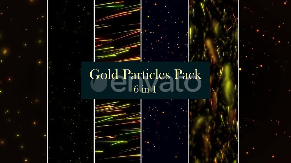 Gold Particles Pack 6 in 1 Videohive 26510908 Motion Graphics Image 1