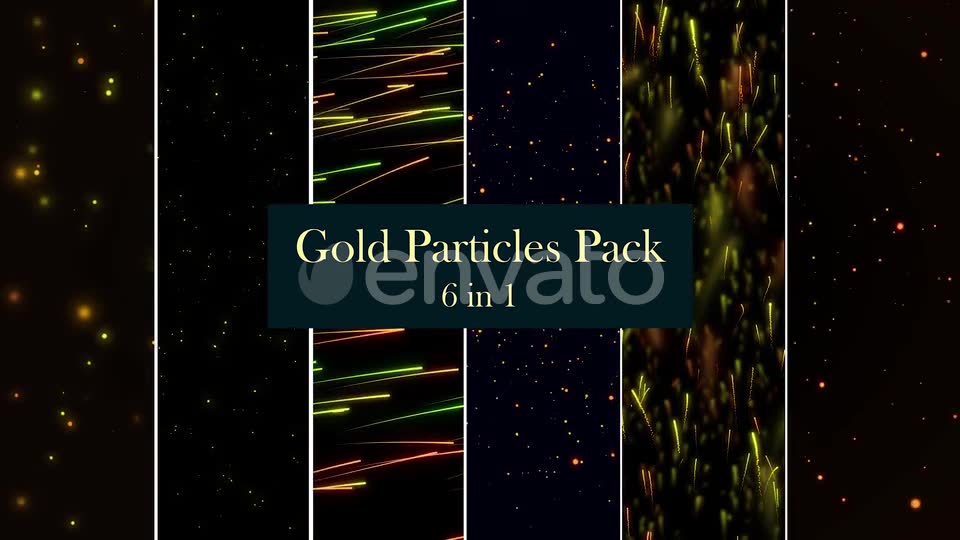 Gold Particles Pack 6 in 1 Videohive 26510908 Motion Graphics Image 2