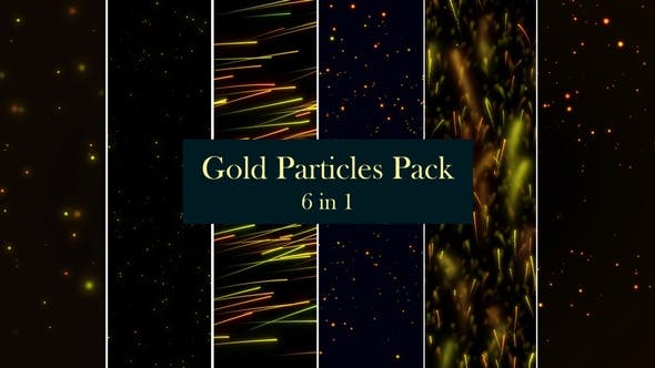 Gold Particles Pack 6 in 1 - 26510908 Videohive Download