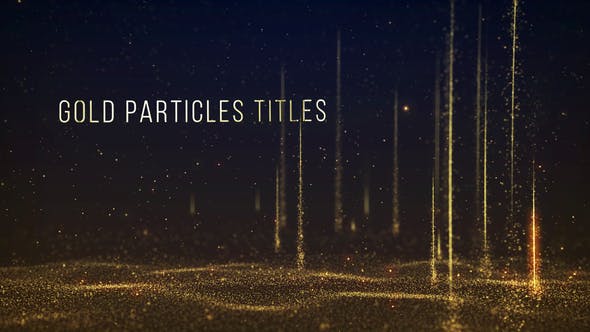 Gold Particles Titles - Download Videohive 31513696