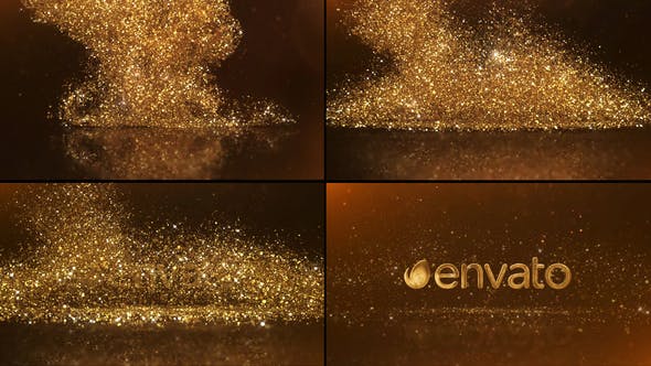 Gold Rain Luxury Logo Reveal - Videohive 39848798 Download
