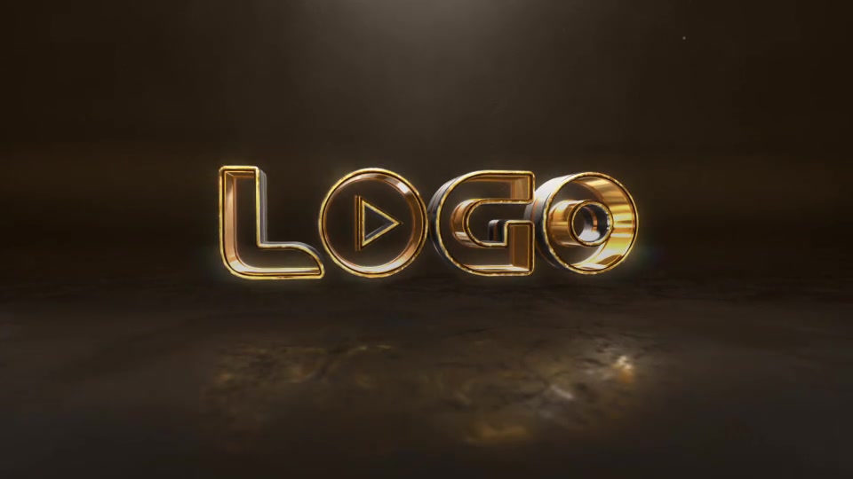 Gold Silver Particle Logo Title - Download Videohive 18617257