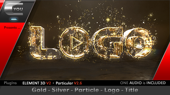 Gold Silver Particle Logo Title - Download Videohive 18617257