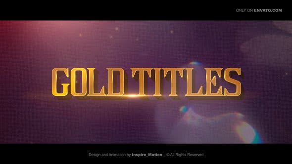 Gold Titles | Epical Trailer - Download Videohive 30482273