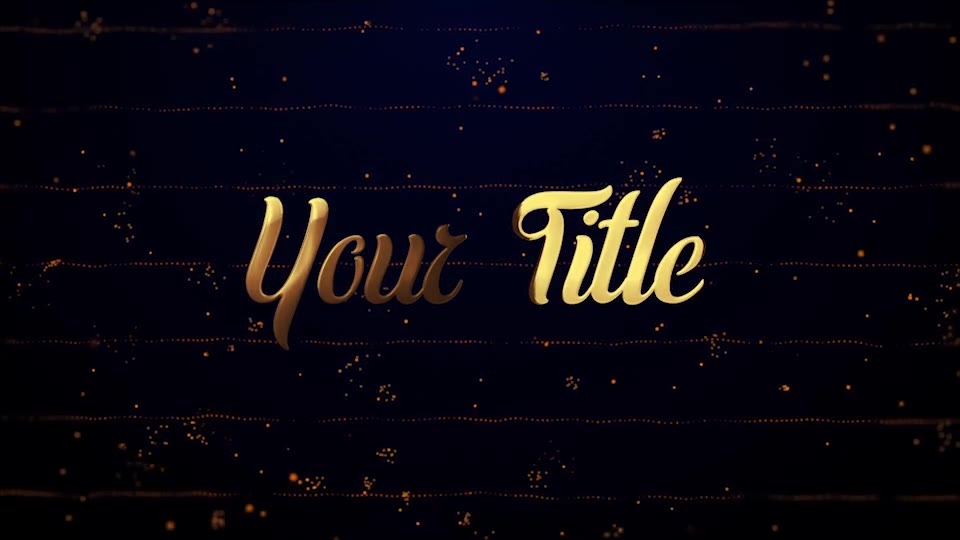 Gold Titles (Particles Intro) Videohive 26117010 Premiere Pro Image 10