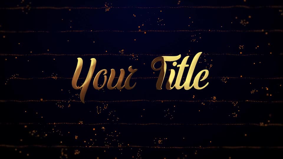 Gold Titles (Particles Intro) Videohive 26117010 Premiere Pro Image 11