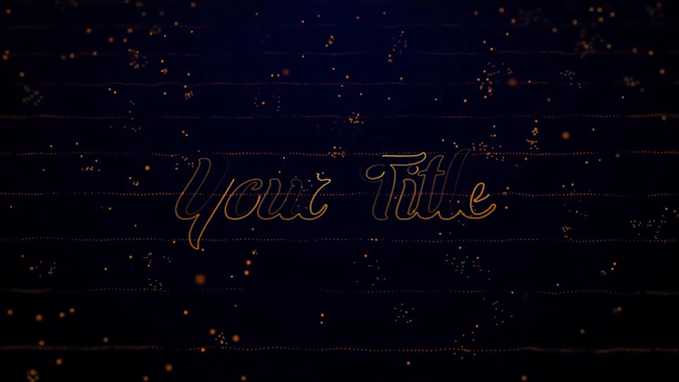 Gold Titles (Particles Intro) Videohive 26117010 Premiere Pro Image 7
