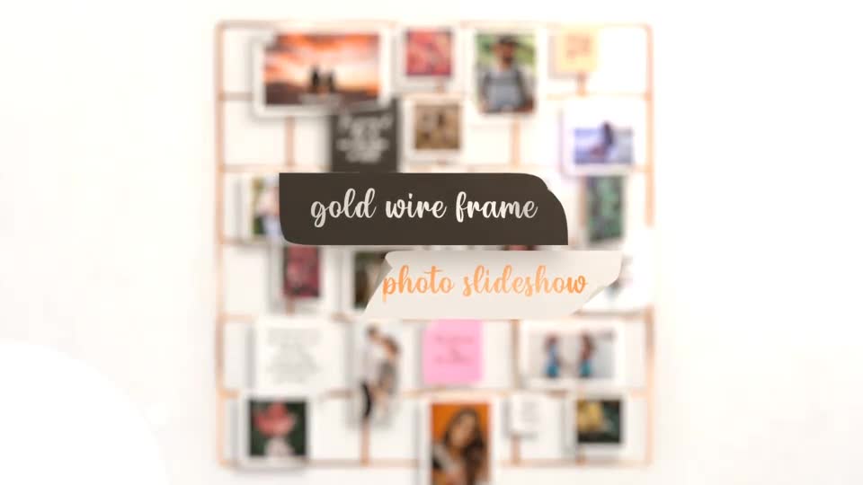 Gold Wire Photo Slideshow Videohive 31155456 After Effects Image 1