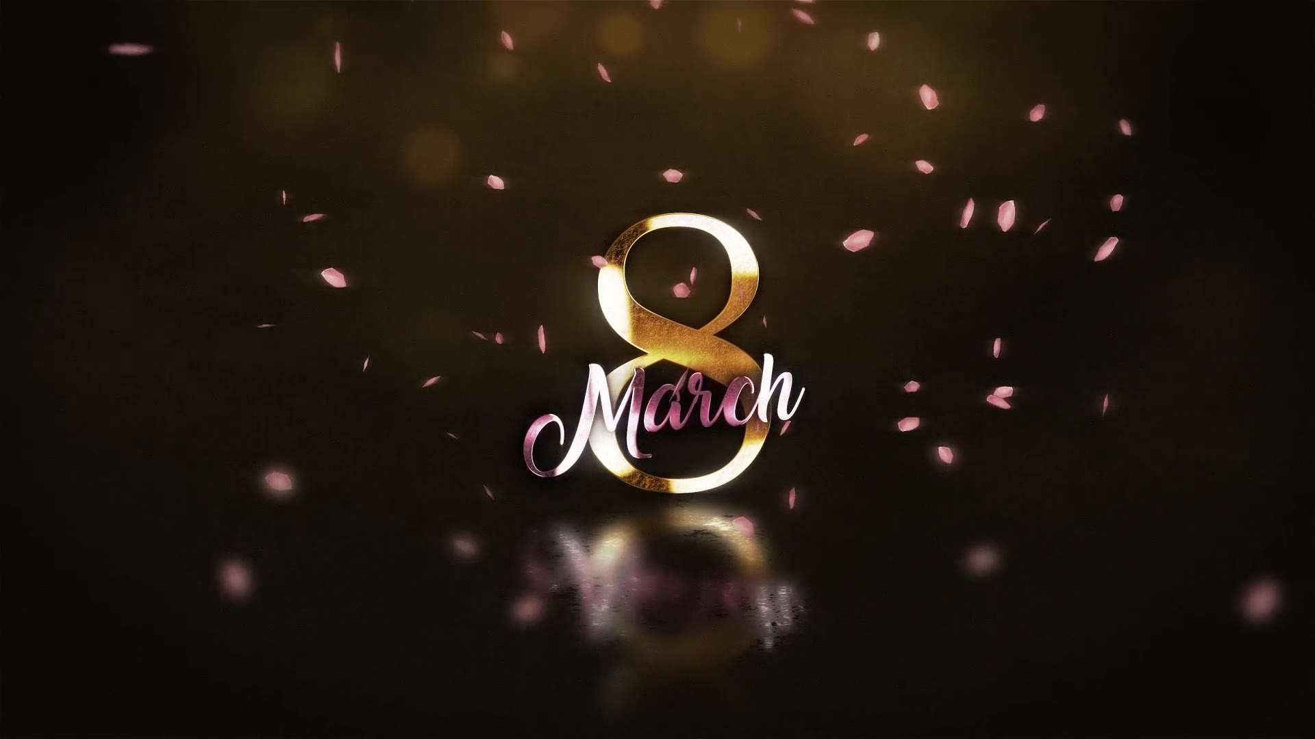 Golden 8 March Wishes Videohive 31003424 After Effects Image 2
