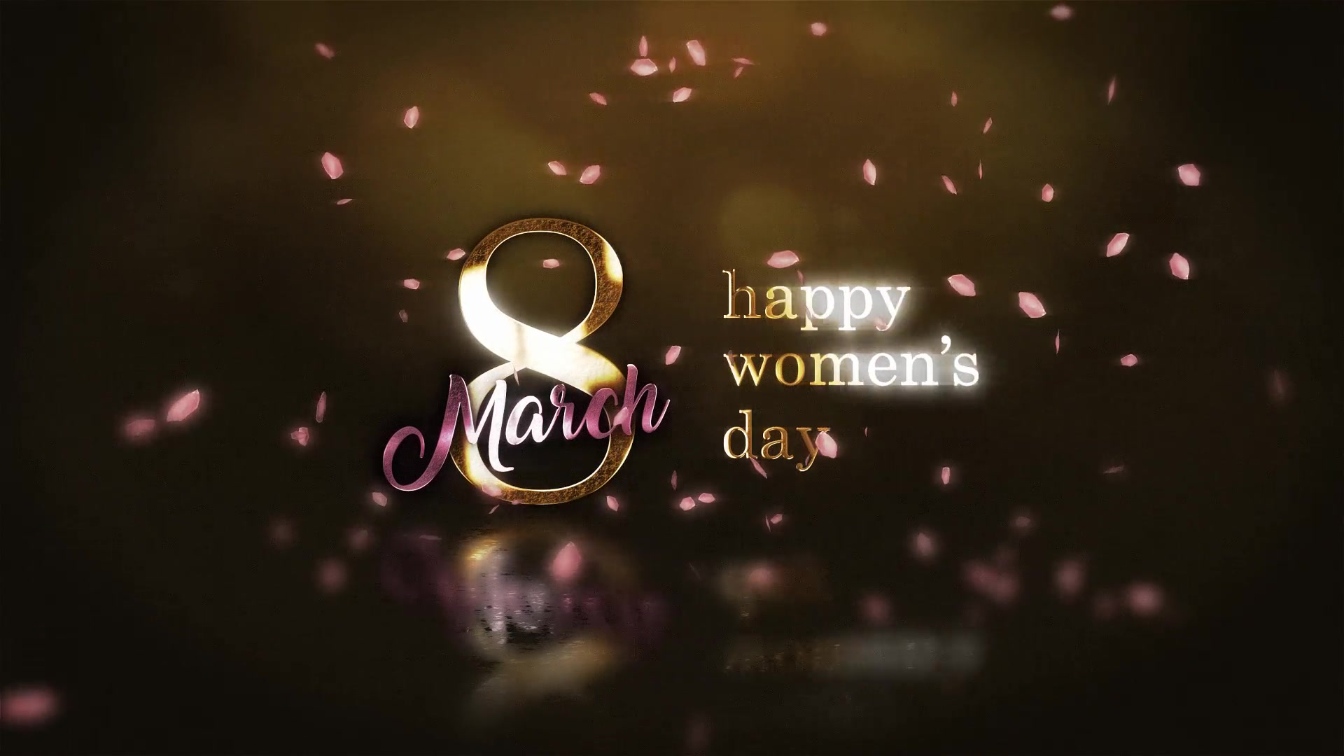 Golden 8 March Wishes Videohive 31003424 After Effects Image 4