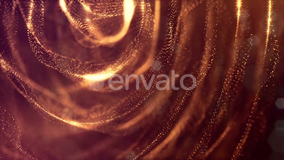 Golden Background Of Particles - Download Videohive 21581118