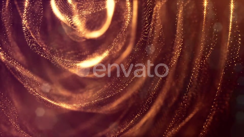 Golden Background Of Particles - Download Videohive 21581118