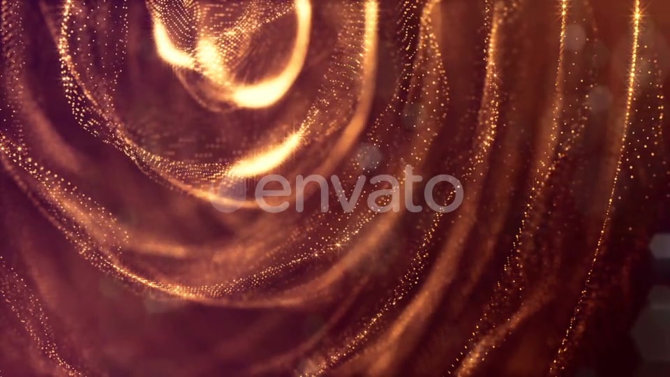 Golden Background Of Particles - Download Videohive 21581118