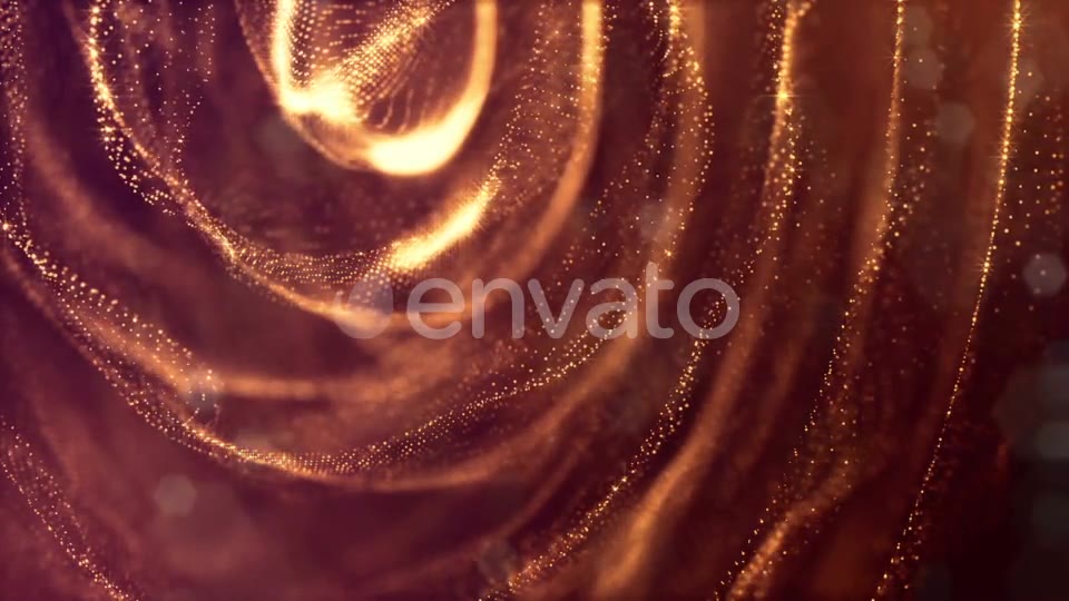 Golden Background Of Particles - Download Videohive 21581118