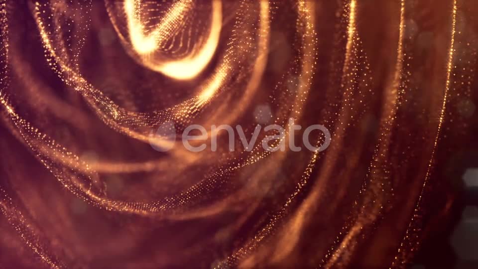 Golden Background Of Particles - Download Videohive 21581118