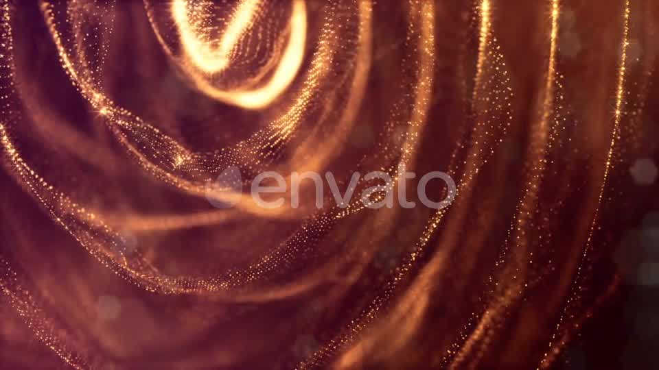 Golden Background Of Particles - Download Videohive 21581118