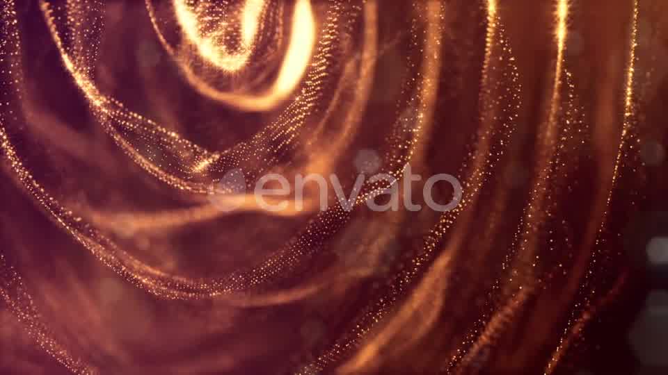 Golden Background Of Particles - Download Videohive 21581118