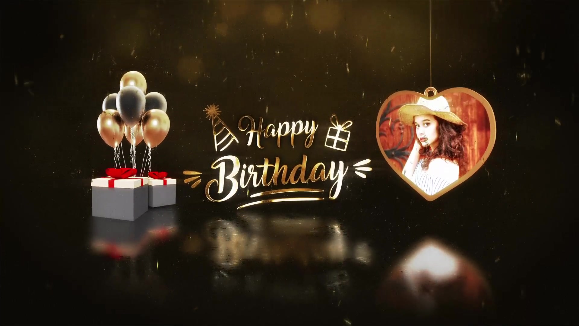 Golden Birthday Wishes Videohive 34742367 After Effects Image 2