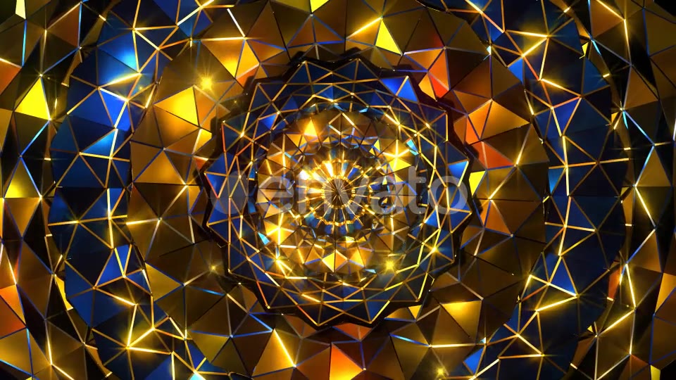 Golden Blue Mosaic - Download Videohive 21990273