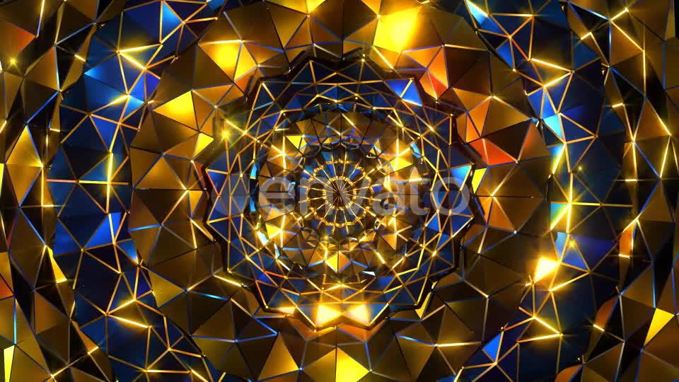 Golden Blue Mosaic - Download Videohive 21990273