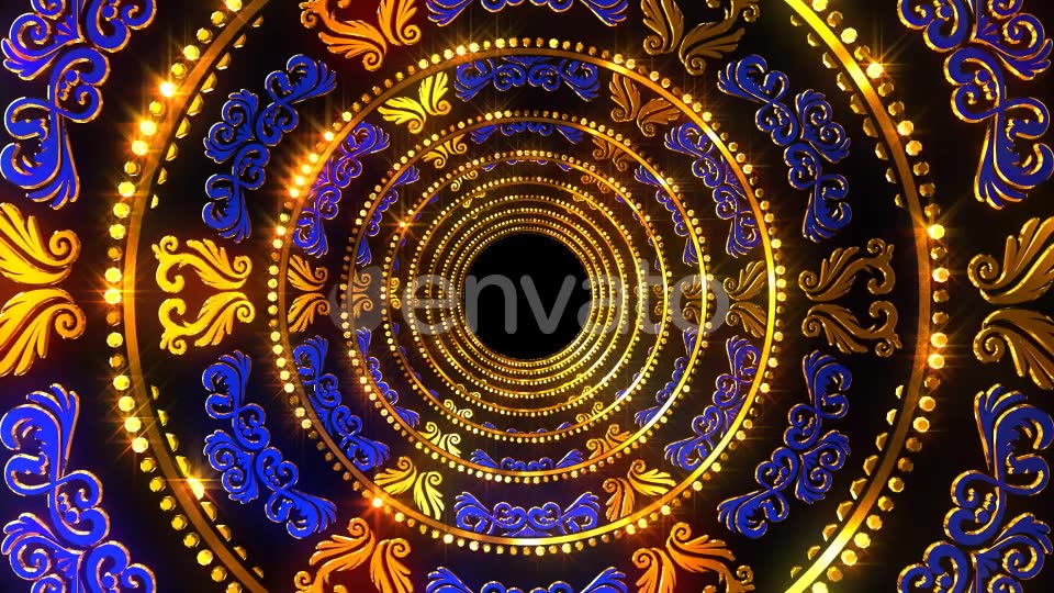 Golden Blue Ornament - Download Videohive 22014624