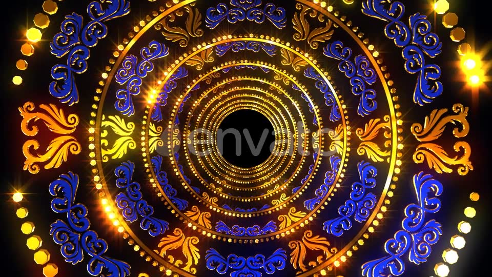 Golden Blue Ornament - Download Videohive 22014624