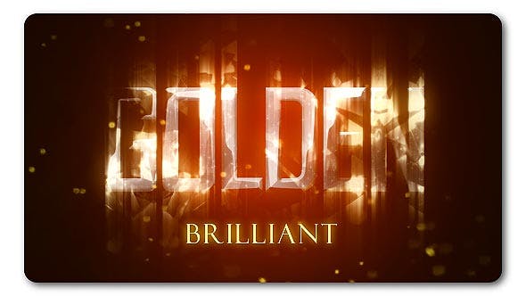 Golden Brilliant Logo Reveal - Videohive Download 19435270