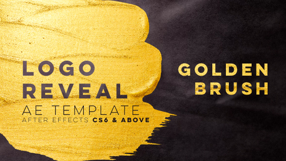 Golden Brush Logo Reveal - Download Videohive 21401054