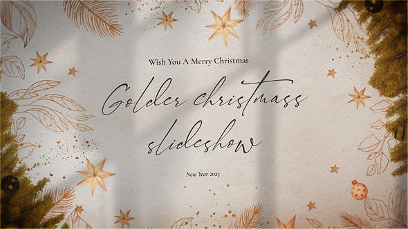 Golden Christmas Slideshow - Download 41954520 Videohive