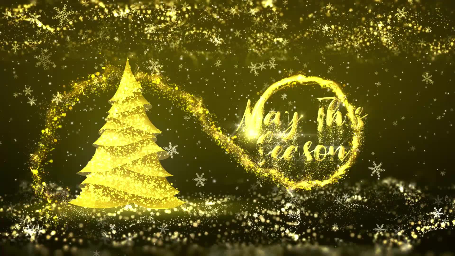 Golden Christmas Tree Wishes Videohive 35111606 After Effects Image 1