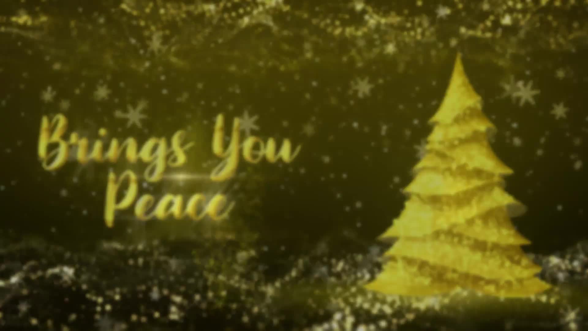 Golden Christmas Tree Wishes Videohive 35111606 After Effects Image 3