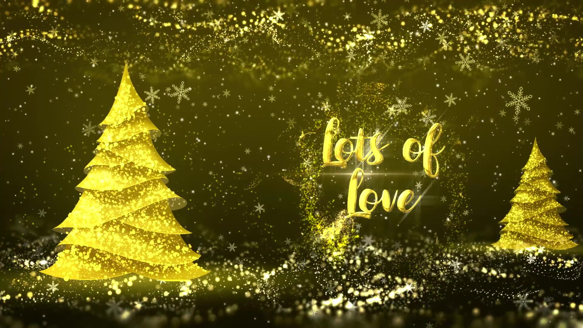 Golden Christmas Tree Wishes Videohive 35111606 After Effects Image 4