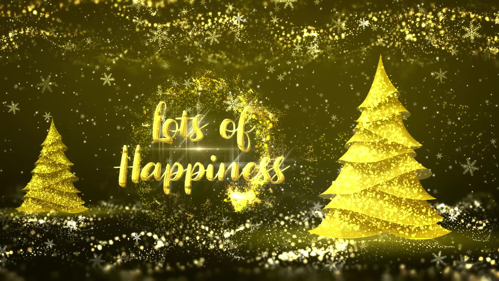 Golden Christmas Tree Wishes Videohive 35111606 After Effects Image 5