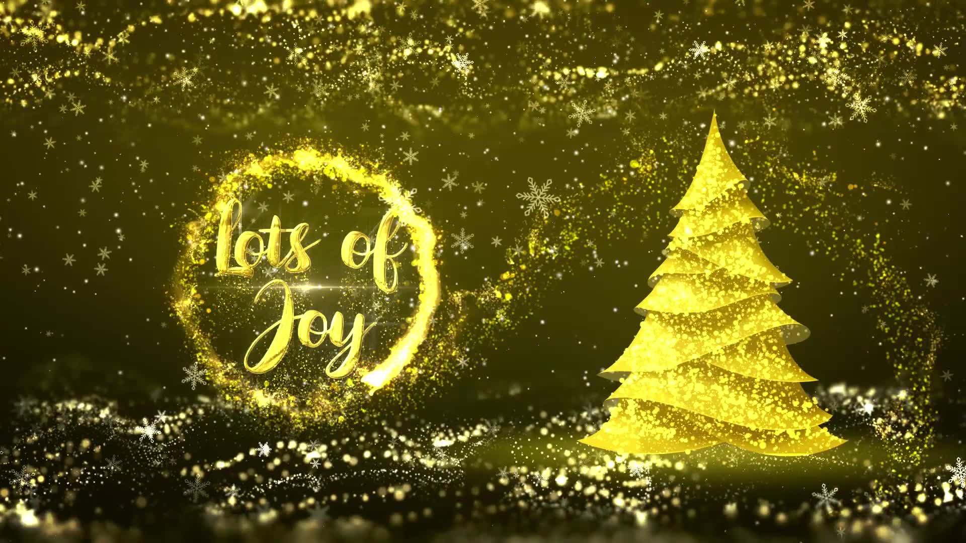 Golden Christmas Tree Wishes Videohive 35111606 After Effects Image 7