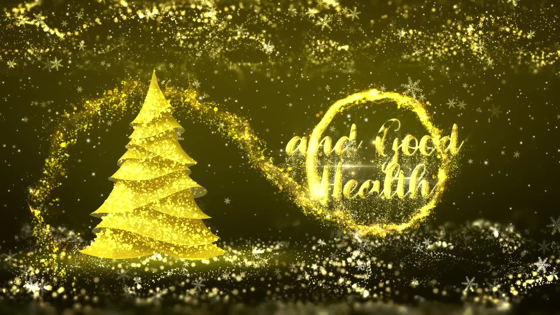 Golden Christmas Tree Wishes Videohive 35111606 After Effects Image 8