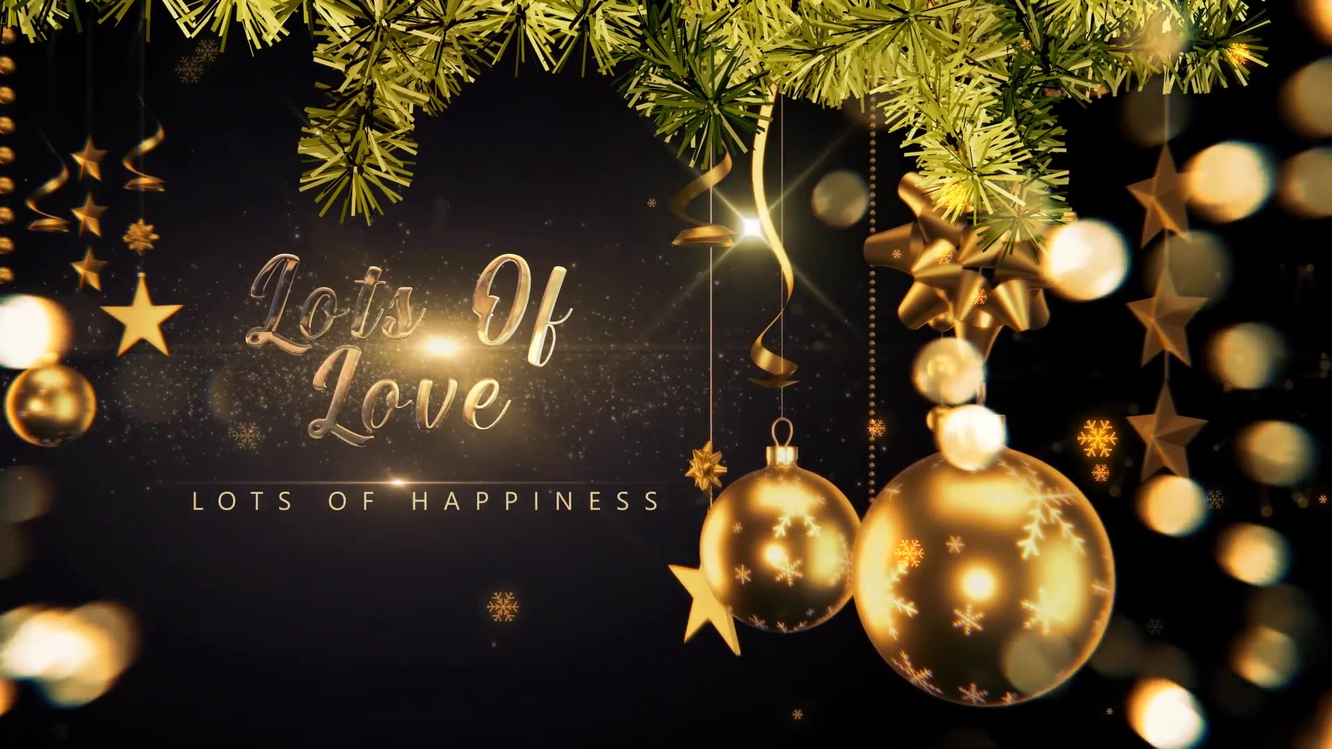 Golden Christmas Wishes 4K Videohive 29651275 After Effects Image 3