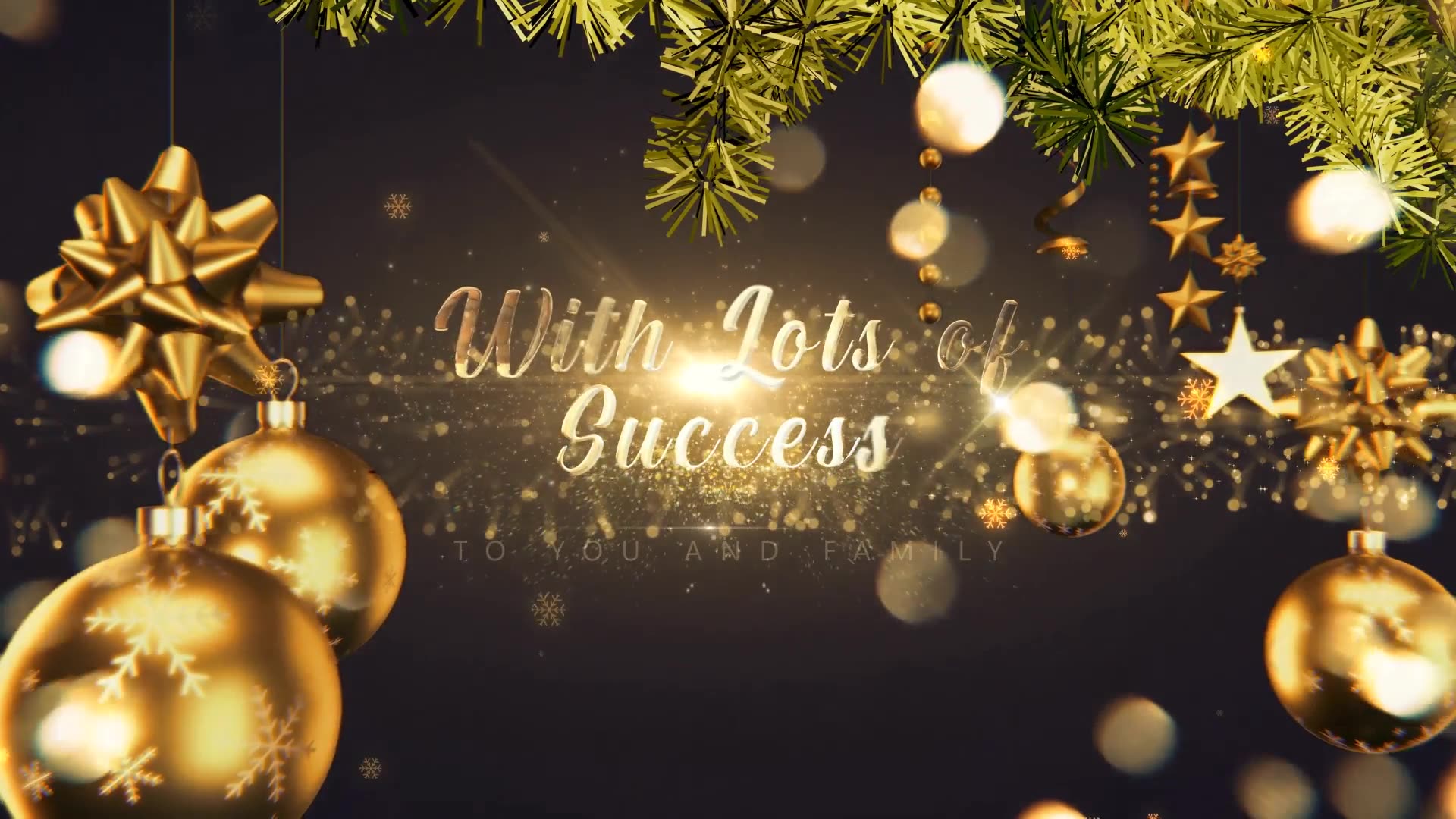 Golden Christmas Wishes 4K Videohive 29651275 After Effects Image 6