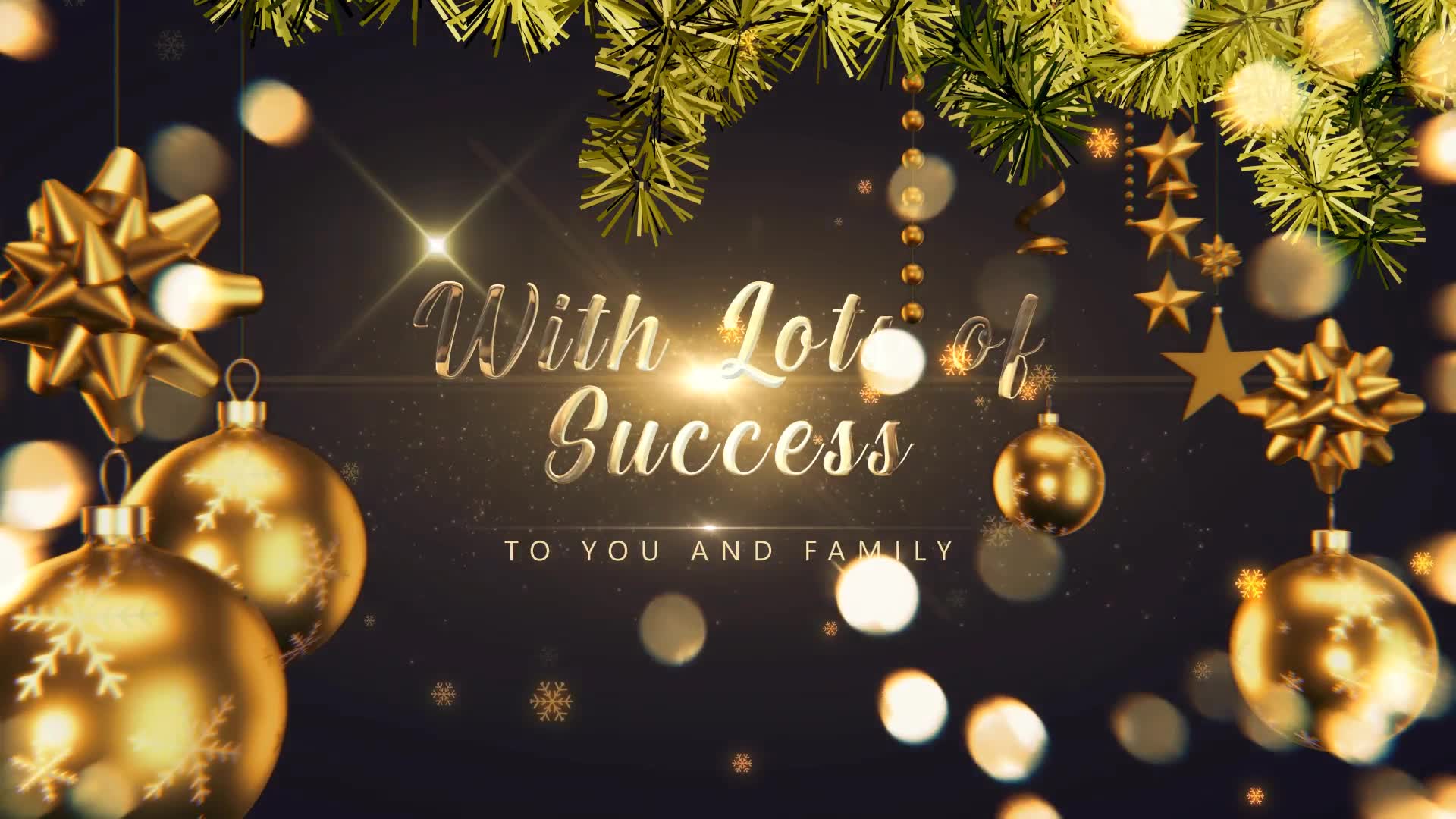 Golden Christmas Wishes 4K Videohive 29651275 After Effects Image 7