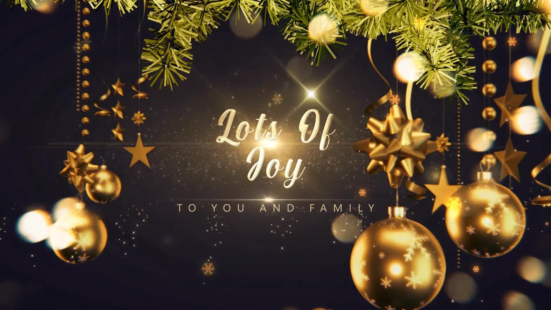 Golden Christmas Wishes 4K Videohive 29651275 After Effects Image 8