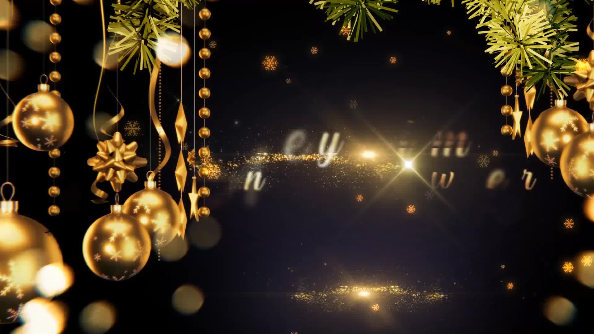 Golden Christmas Wishes 4K Videohive 29651275 After Effects Image 9