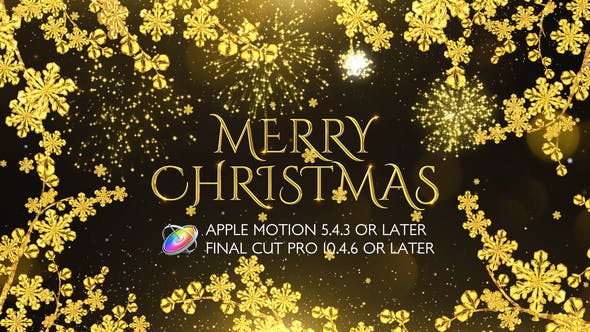 Golden Christmas Wishes Apple Motion - Download 25049132 Videohive