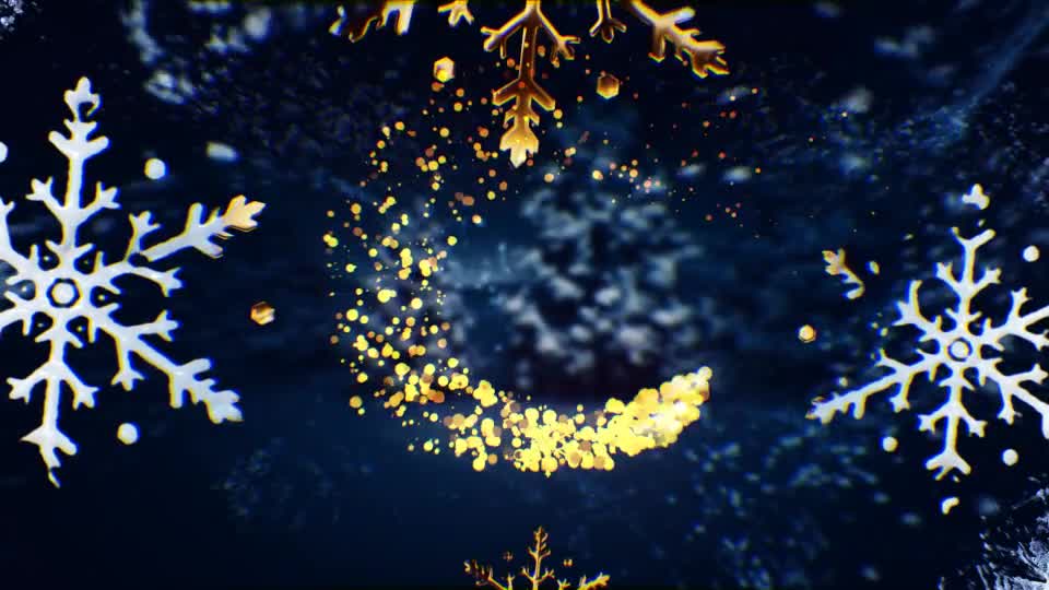 Golden Christmas Wishes with Magic Particles Videohive 25114567 After Effects Image 1