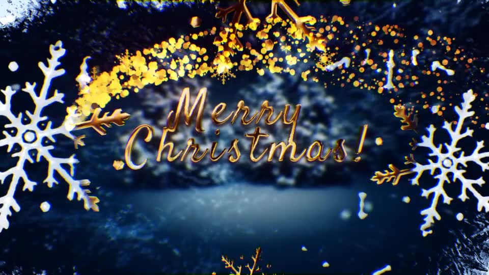 Golden Christmas Wishes with Magic Particles Videohive 25114567 After Effects Image 2