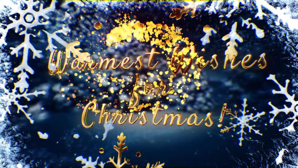 Golden Christmas Wishes with Magic Particles Videohive 25114567 After Effects Image 6