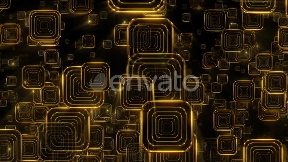 Golden Falling Squares 1 - Download Videohive 21934360