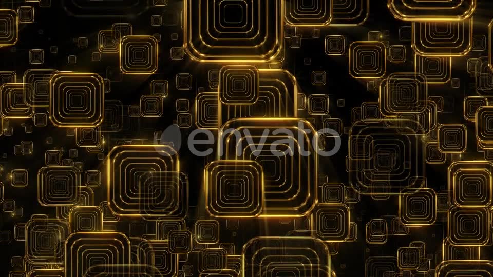 Golden Falling Squares 1 - Download Videohive 21934360