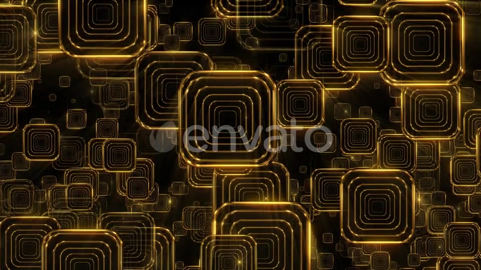 Golden Falling Squares 1 - Download Videohive 21934360