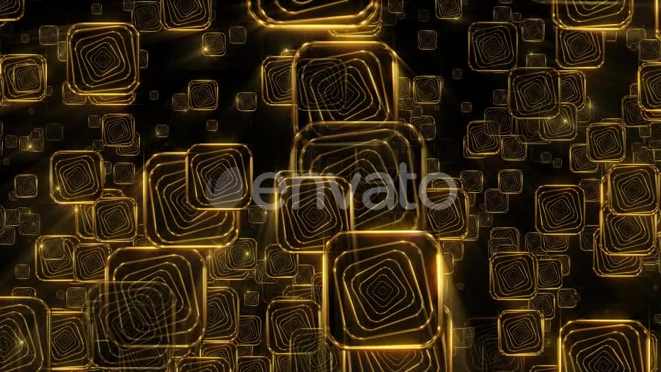 Golden Falling Squares 2 - Download Videohive 21934367