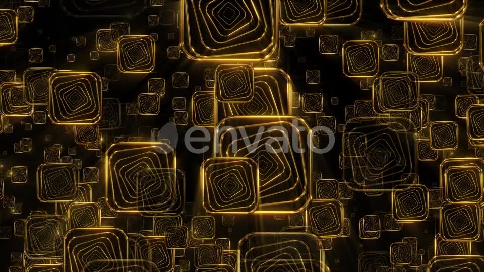 Golden Falling Squares 2 - Download Videohive 21934367